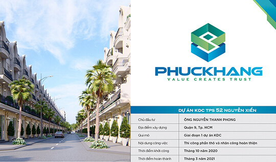 DỰ ÁN KDC TPS 52 NGUYỄN XIỂN QUẬN 9
