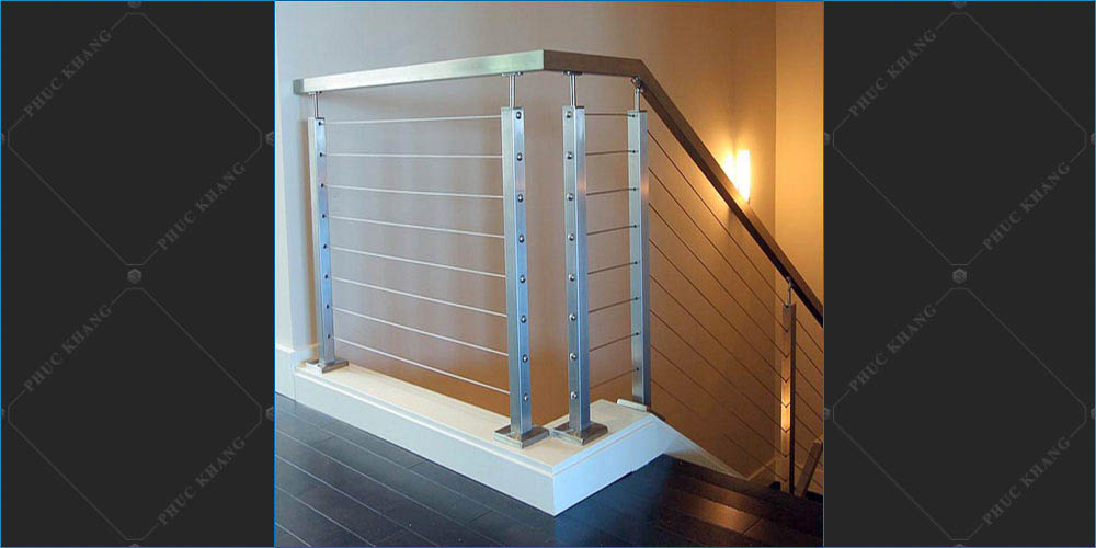 Lan can inox đơn giản