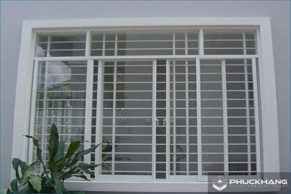 mẫu cửa sổ sắt đẹp 4 cánh mở lùa