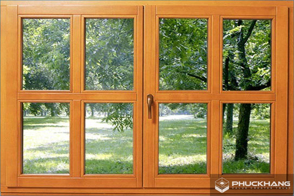 mẫu cửa sổ gỗ đẹp 2 cánh