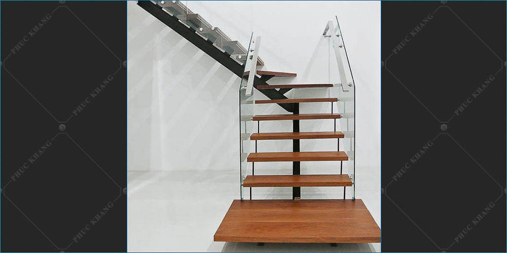 tay vịn inox cầu thang xương cá đơn