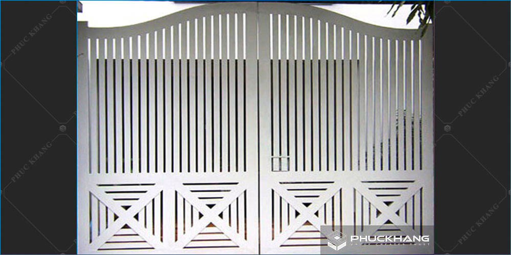 cổng nhà đẹp 2 cánh