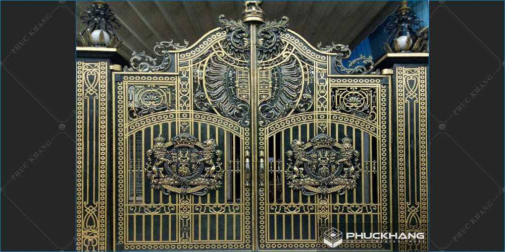 cổng nhà đẹp 2 cánh