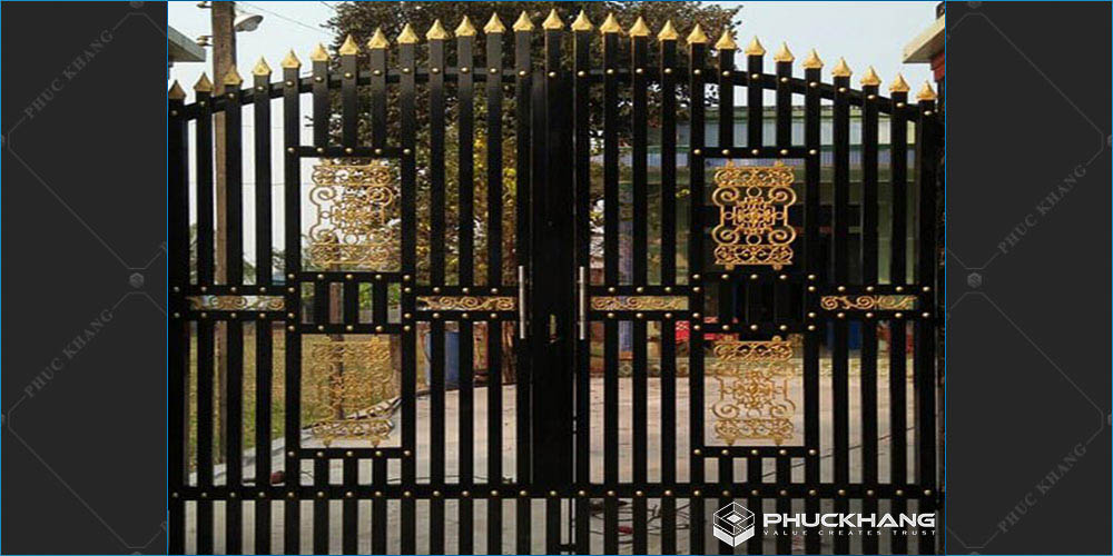 cổng nhà đẹp 2 cánh