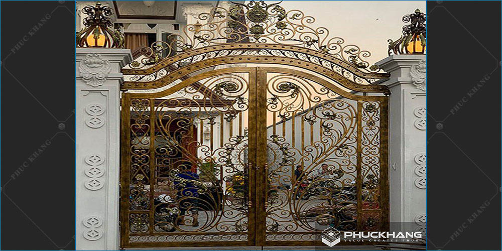 những mẫu cổng cửa sắt đẹp nghệ thuật