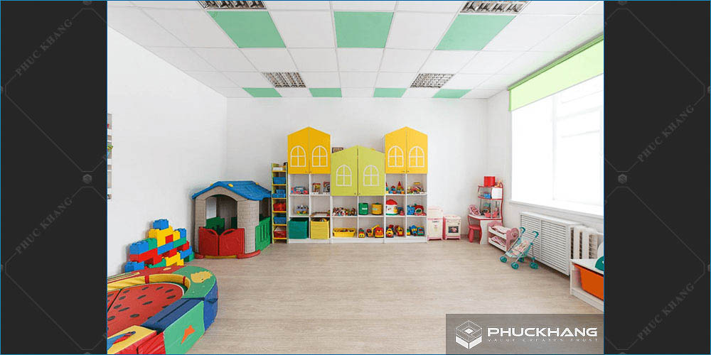 trần thạch cao tấm thả đẹp