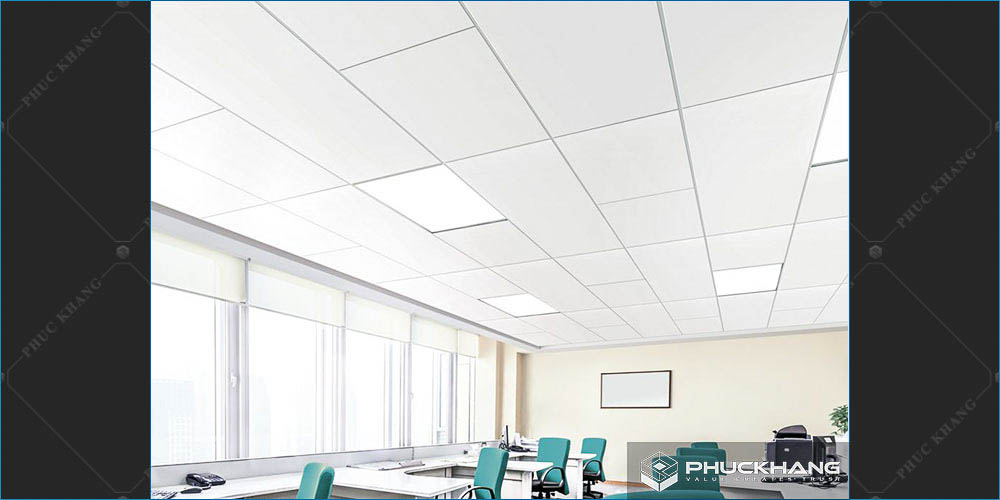 trần thạch cao tấm thả đẹp