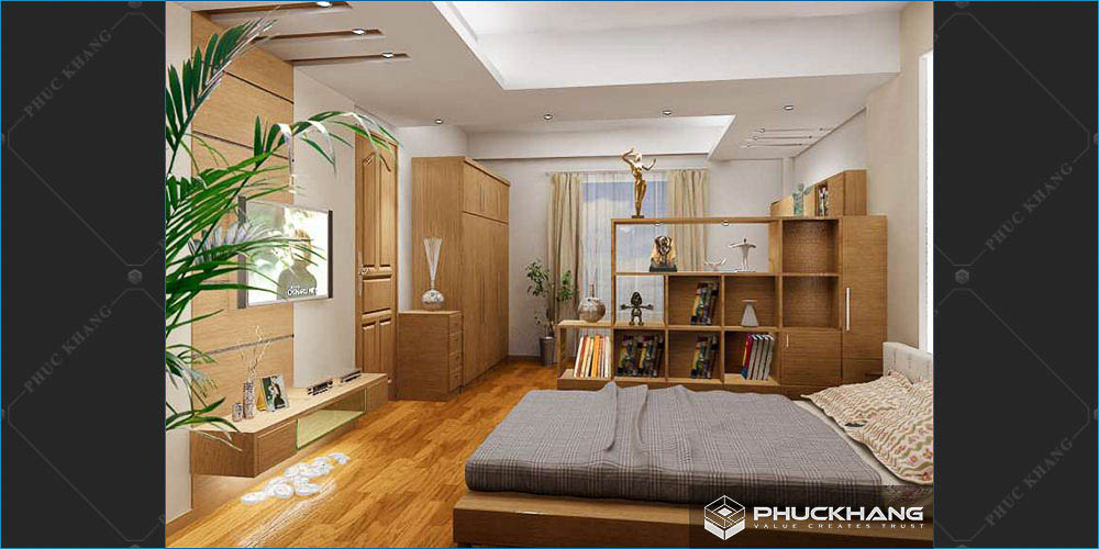 trần thạch cao hiện đại phòng ngủ