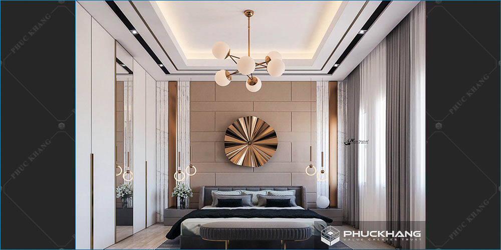 trần thạch cao phòng ngủ vợ chồng