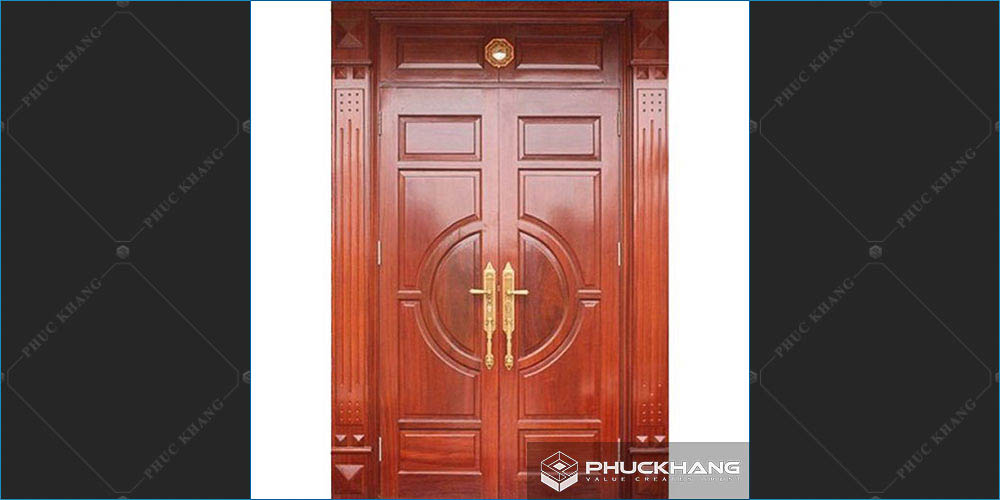 Mẫu cửa 2 cánh bằng gỗ đẹp