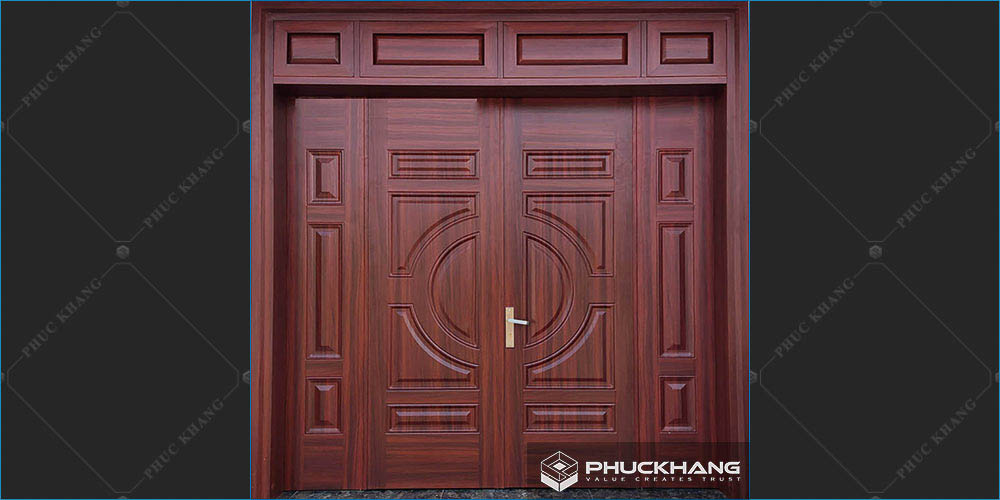 mẫu cửa gỗ 4 cánh hiện đại