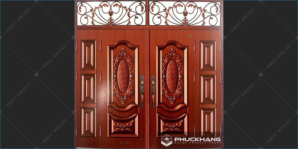 Mẫu cửa 4 cánh bằng gỗ đẹp