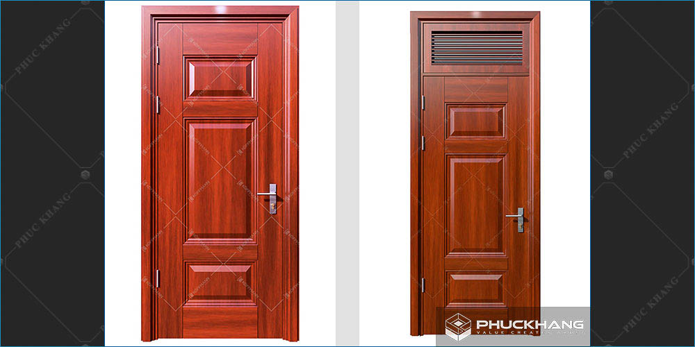 cửa thép 1 cánh vân gỗ