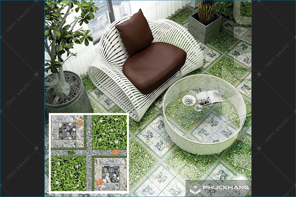 gạch cỏ lát sân đẹp