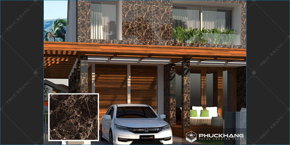 gạch giả đá ốp mặt tiền
