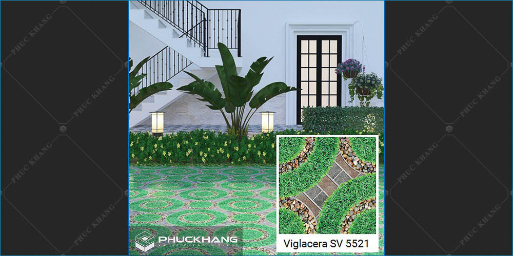 gạch viglacera lát sân