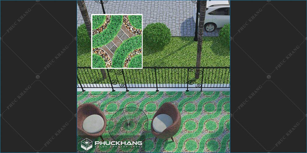 gạch viglacera lát sân