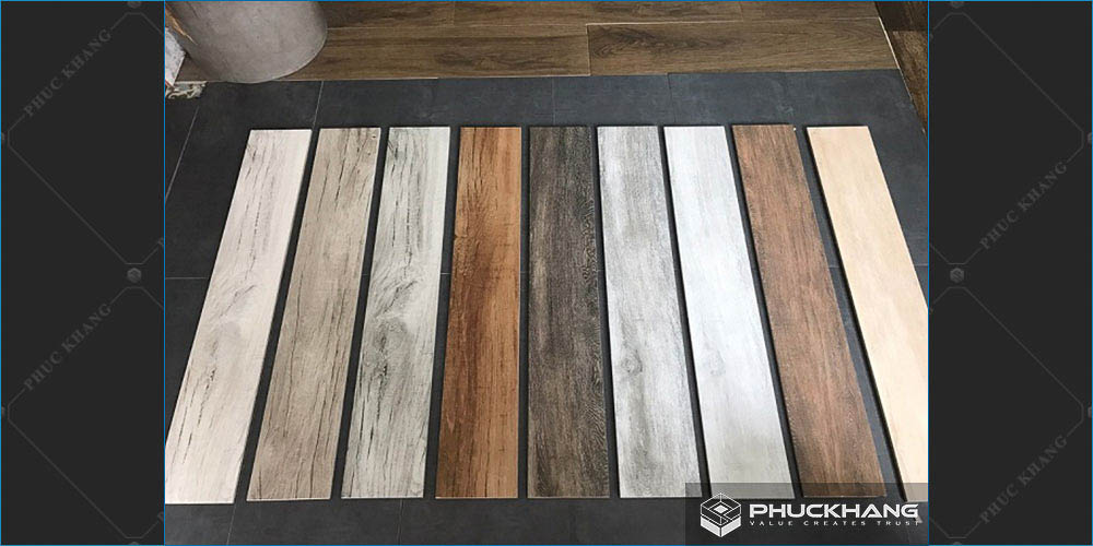gạch vân gỗ ốp chân tường