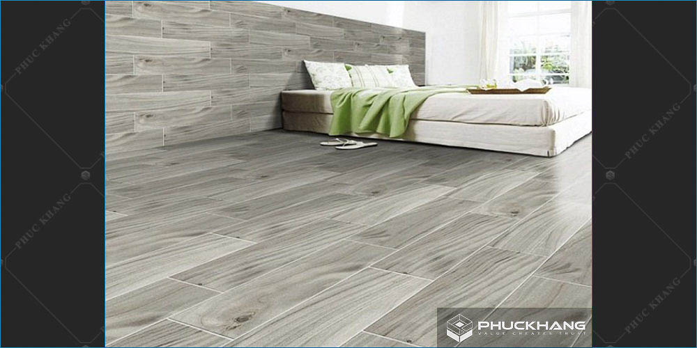 gạch giả gỗ ốp chân tường