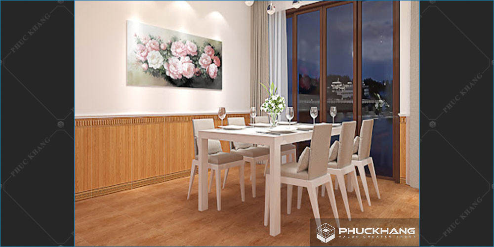 gạch ốp lát chân tường phòng khách