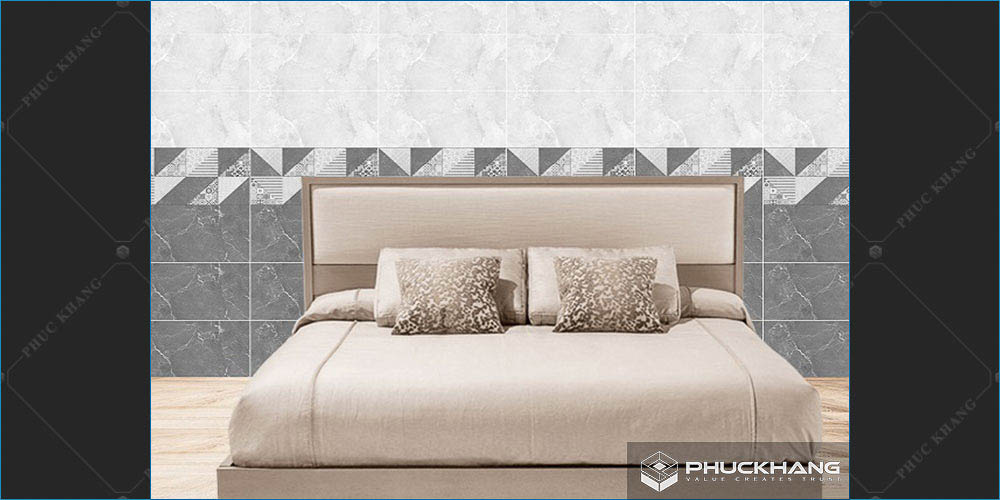 gạch ốp lát chân tường phòng ngủ