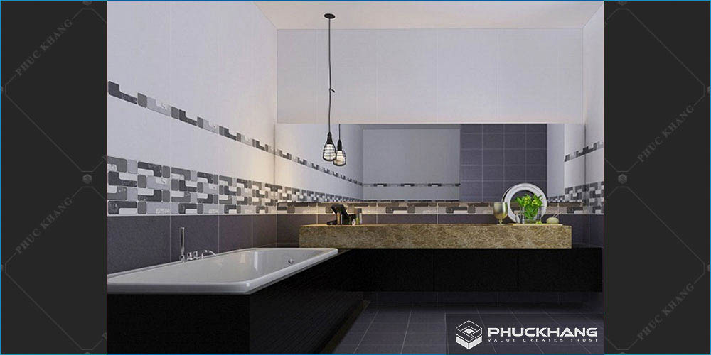 gạch theo bộ ốp chân tường