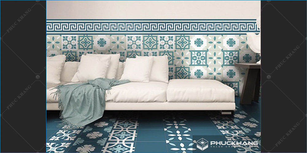 gạch theo bộ ốp chân tường