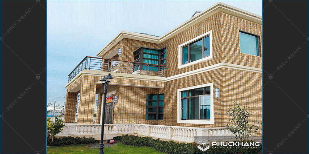 gạch giả cổ ốp mặt tiền