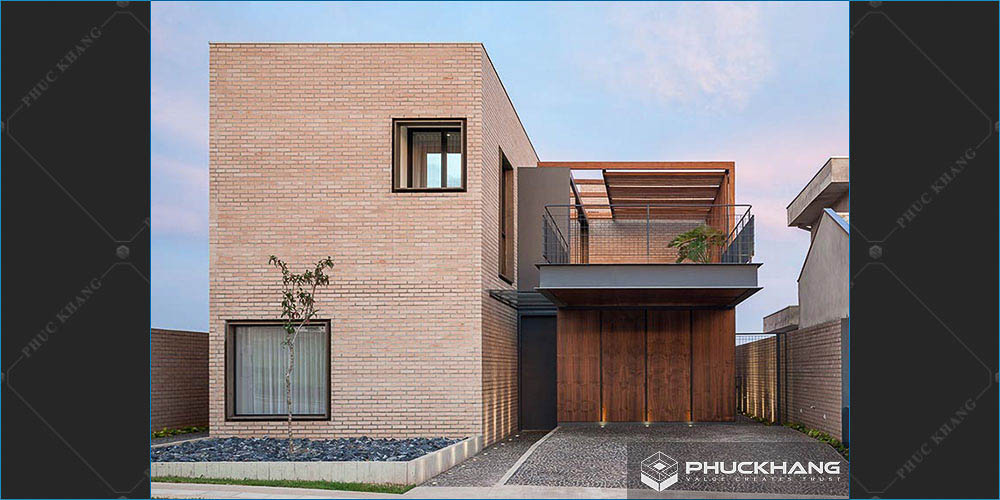 gạch giả cổ ốp mặt tiền