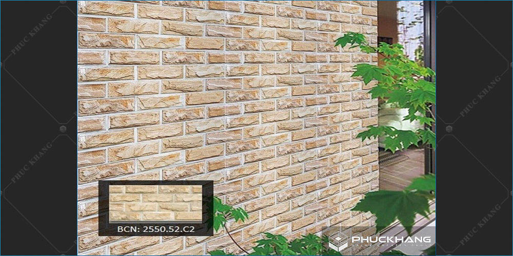 gạch giả cổ ốp mặt tiền