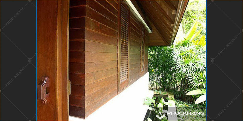 gạch giả gỗ ốp mặt tiền