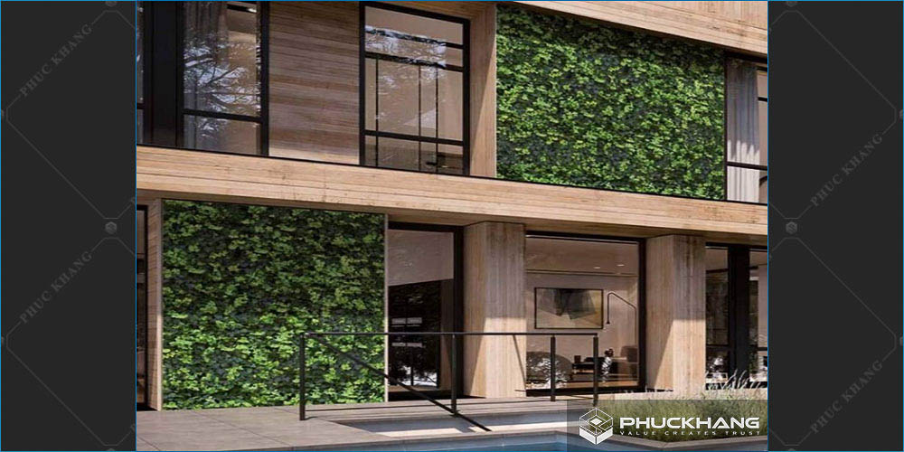 gạch giả gỗ ốp mặt tiền