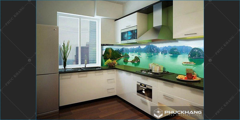 gạch 3d ốp tường bếp