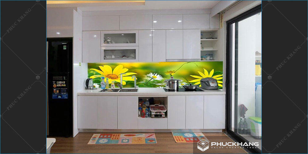 gạch 3d ốp tường bếp