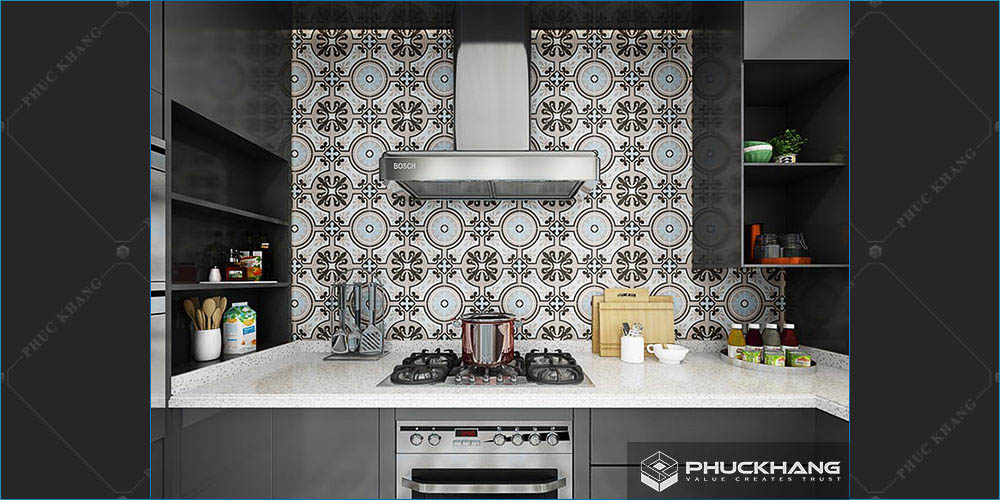 gạch bộ ốp tường bếp