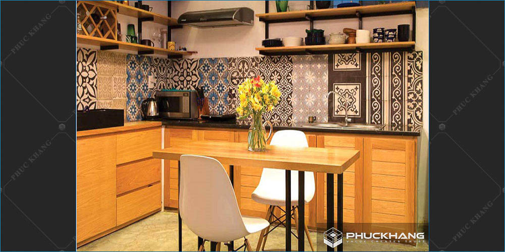 gạch bộ ốp tường bếp