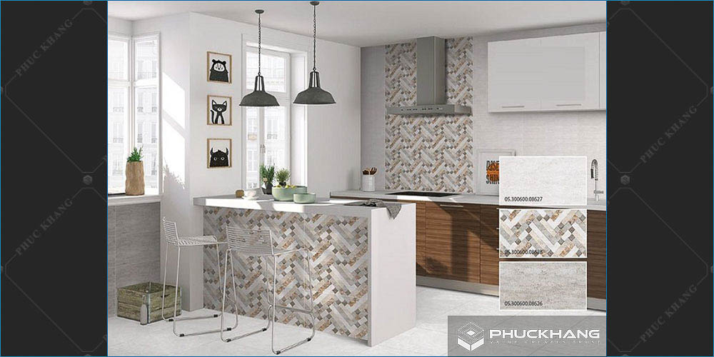 gạch bộ ốp tường bếp
