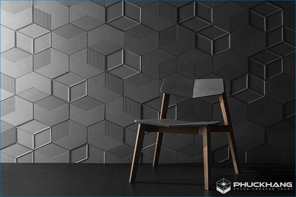 gạch giả đá 3d ốp tường