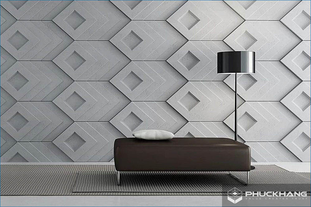 gạch giả đá 3d ốp tường