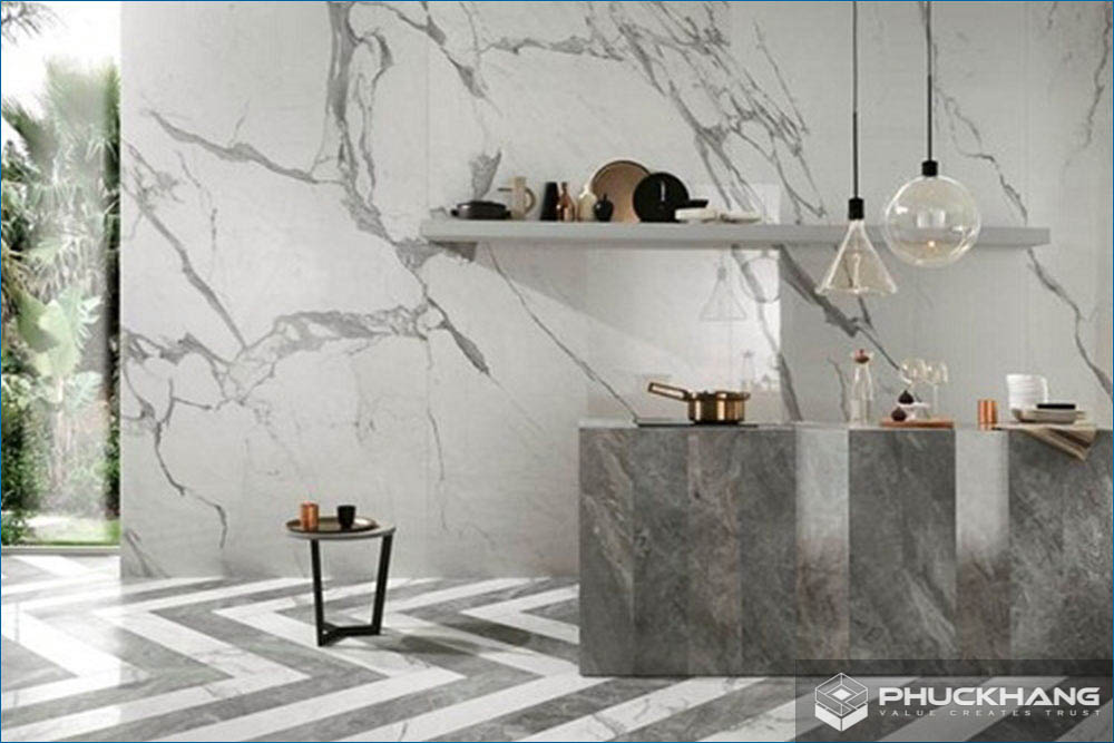 gạch giả đá ốp tường hoa cương