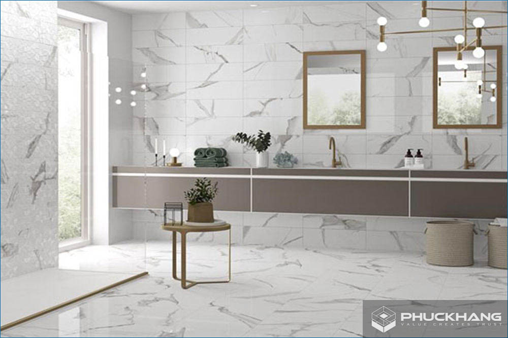 gạch giả đá ốp tường hoa cương