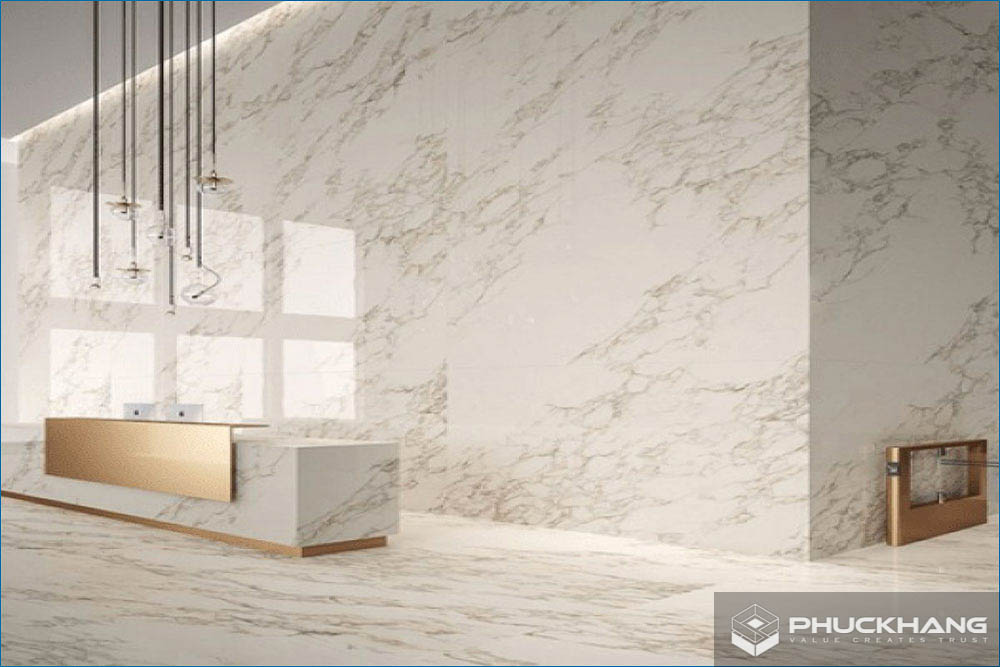 gạch giả đá marble ốp tường 