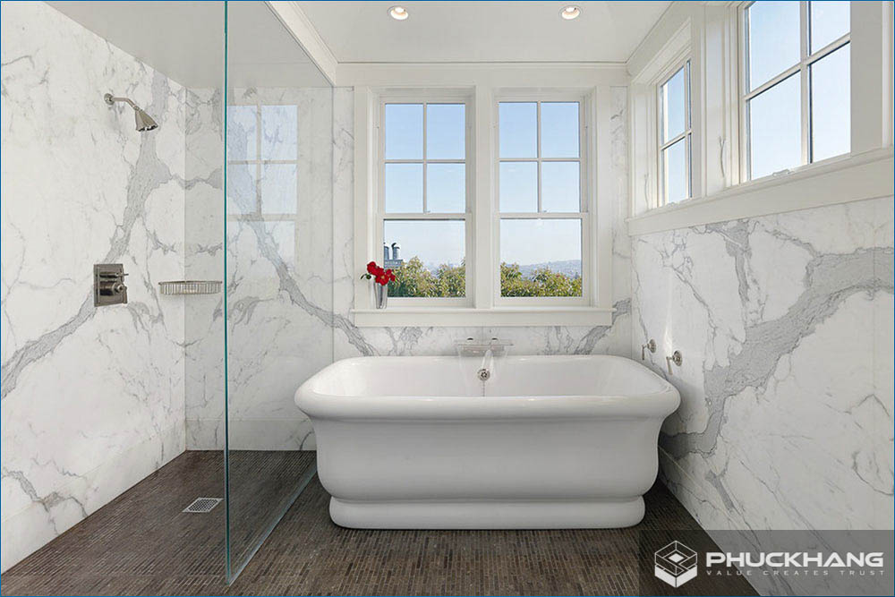 gạch giả đá marble ốp tường 