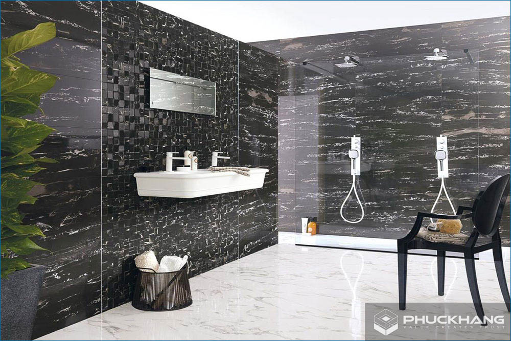 gạch giả đá marble ốp tường 