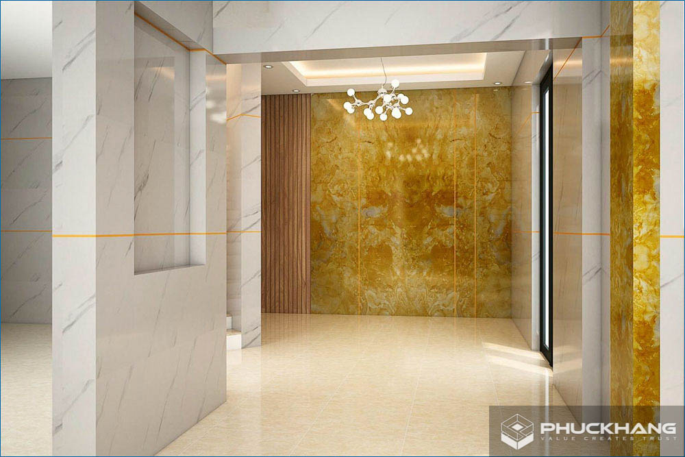 gạch giả đá marble ốp tường 