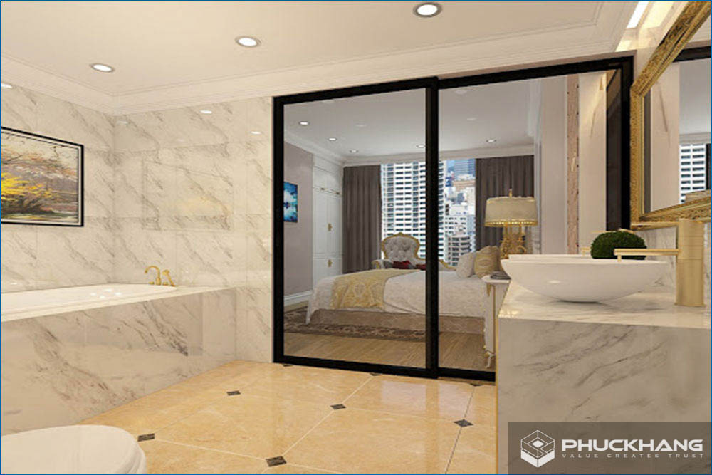 gạch giả đá marble ốp tường 