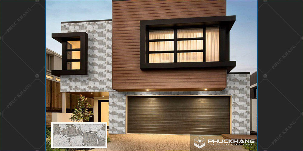 100+ Mẫu gạch ốp tường ngoài trời đẹp ấn tượng bền bỉ 2022 40 gạch ốp tường giả đá ngoài trời