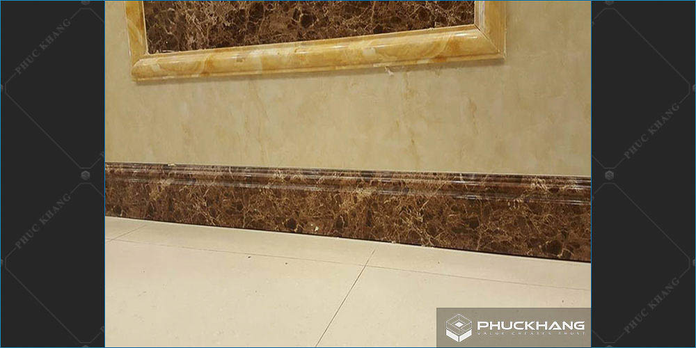 gạch ốp viền chân tường giả đá