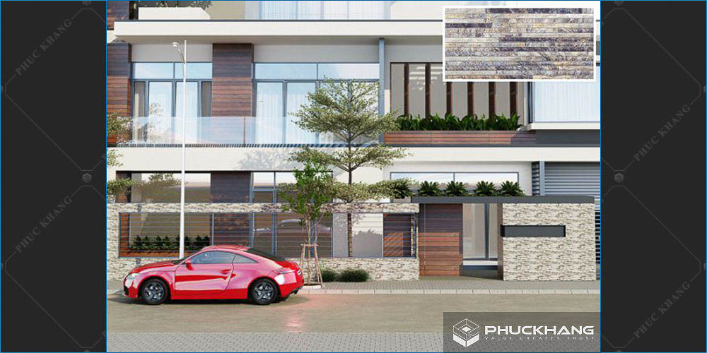 gạch thẻ ốp mặt tiền