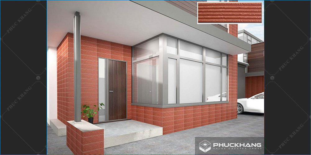 gạch thẻ ốp mặt tiền